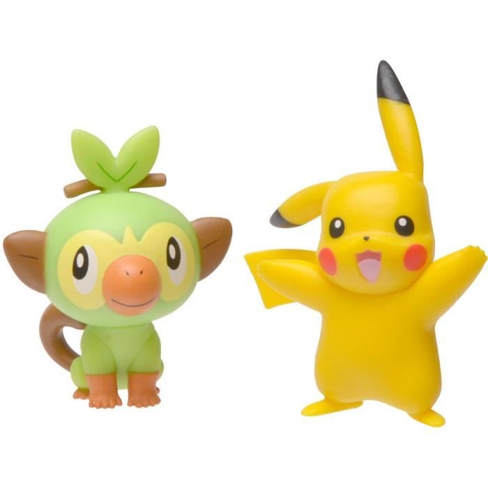 Bandai Pokémon WT95033 Pikachu & Salamèche Pack de 2 figurines 3-5 cm