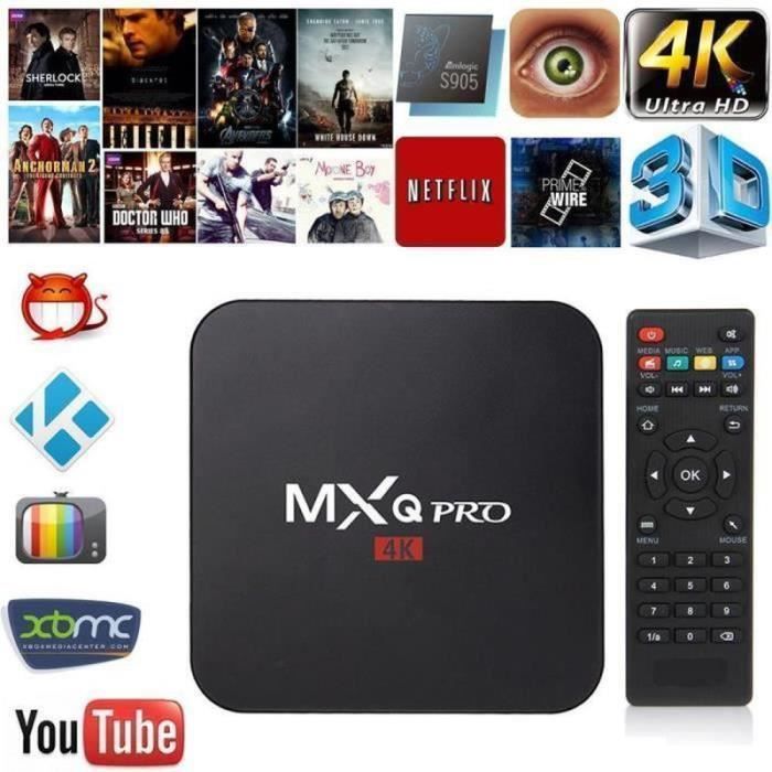 MXQ Pro 4K TV Box Amlogic S905X Quad Core 1 Go Flash Android 51 Ultra ...