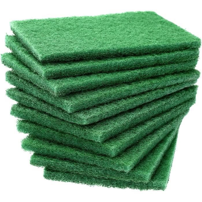 Lot De 10 Éponges à Récurer Robustes - Anti-Rayures Pour Vaisselle | Vert
