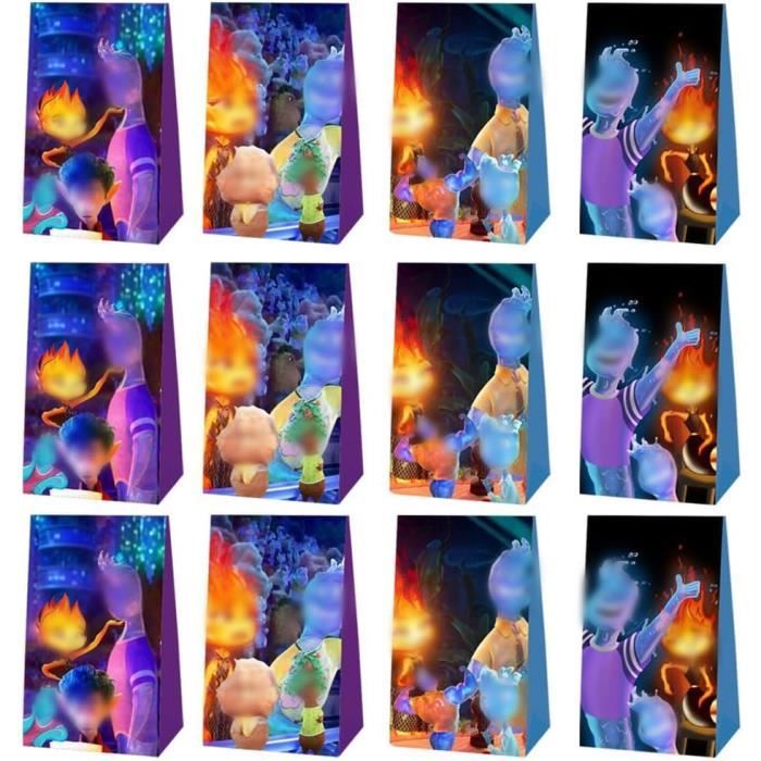 Sacs De Cadeau, 12 Pièces Sacs à Bonbons, Pochette Bonbon Avec 18 Autocollants, Sac Cadeau