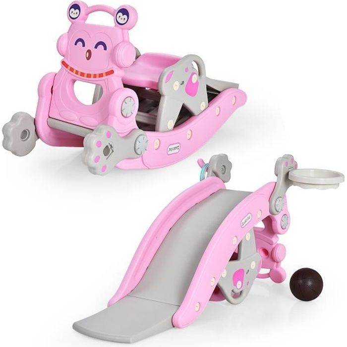 Toboggan Dinosaure Antidérapant Pour Enfant - Avec Panier De Basket