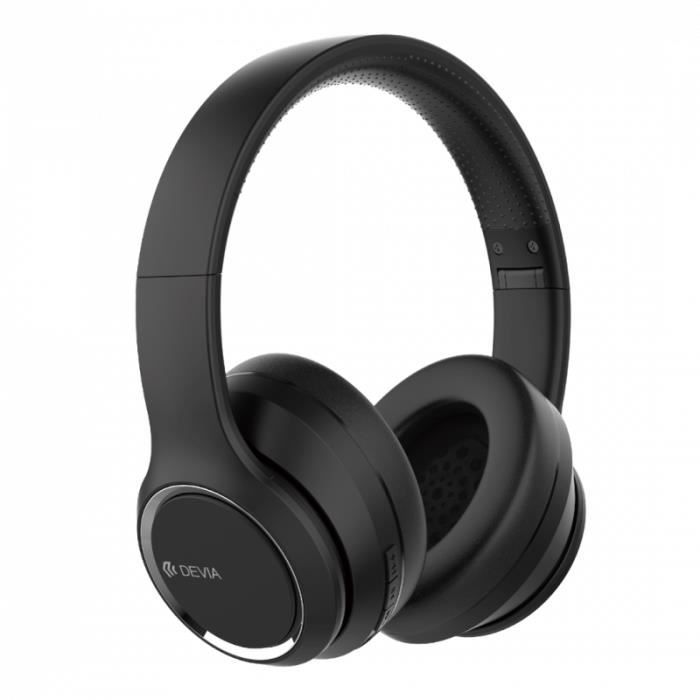 Casque Bluetooth - Devia - Kinton V2 - Sans Fil - Noir - 24h Autonomie
