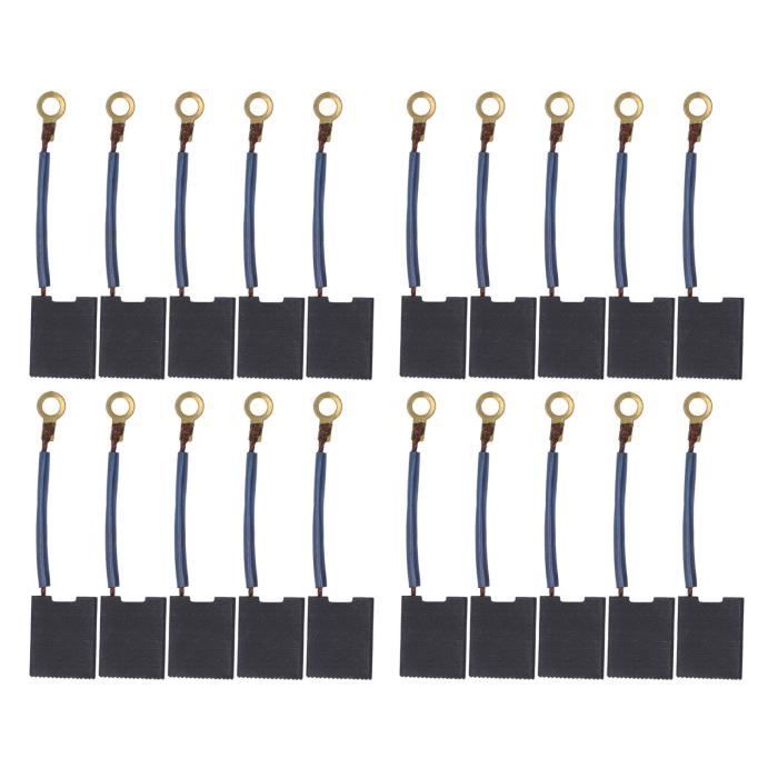 Brosses à Charbon QUARKZMAN 10x5x5 Mm – Lot De 4 Pièces, Pour Meuleuse, Perceuse, Scie Circulaire Et Outils électriques