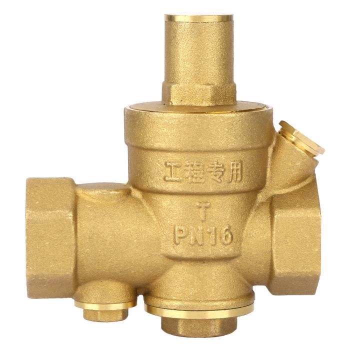 BSP DN50 Vanne de réduction de pression d'eau en laiton réglable Régulateur de pression d'eau avec jauge de débit réglable