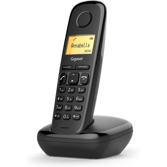 Téléphone sans fil GIGASET A170 ECO DECT 50 entrées Grand écran