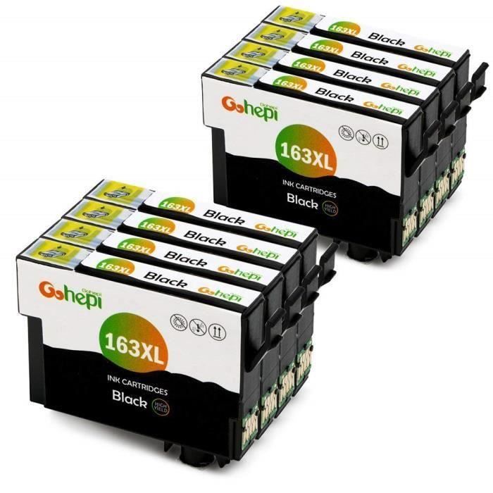 Gohepi 16xl Compatible Cartouche D Encre Epson 16 8 Noirs Cdiscount Informatique
