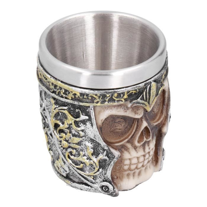Tasse Rigolote étrier De Frein - Gobelet Bière Résine Et Inox Rouge - Cadeau Auto