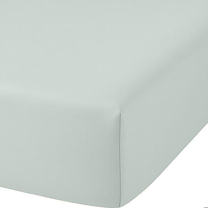 Drap housse 2 pers 140x190 de coton-bambou - bambou vert Drap housse 2 pers 140x190 de coton-bambou - bambou vert