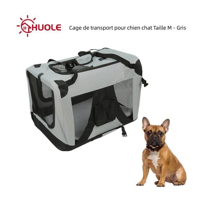 Cadoca Cage de Transport XXL pour Animaux Chien Chat Rongeur Respirant  Pliable Gris Sac de Transport Matelas Douillet : : Animalerie