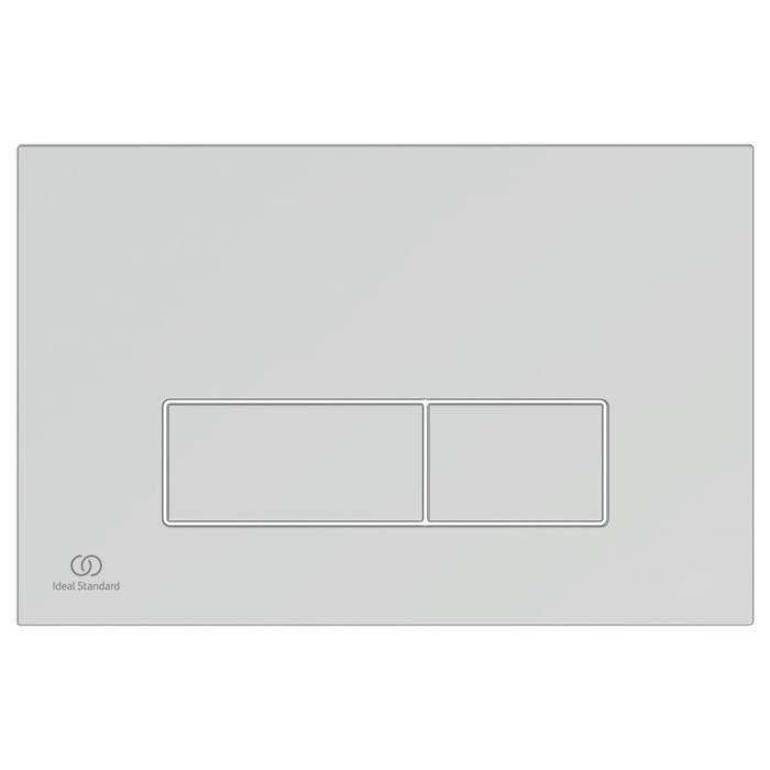 IDEAL STANDARD Plaque de commande 2F Oleas P2 - Pneumatique - Angles droits - Chrome