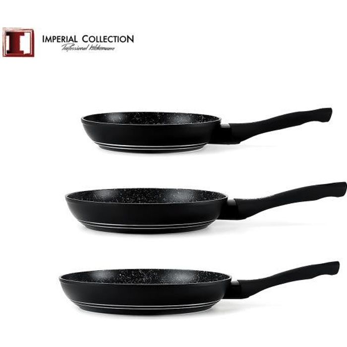 Set Poêles Et Casseroles Anti-Adhésives Avec Poignée Amovible - Compatible Induction Et Four, Sans PFOA