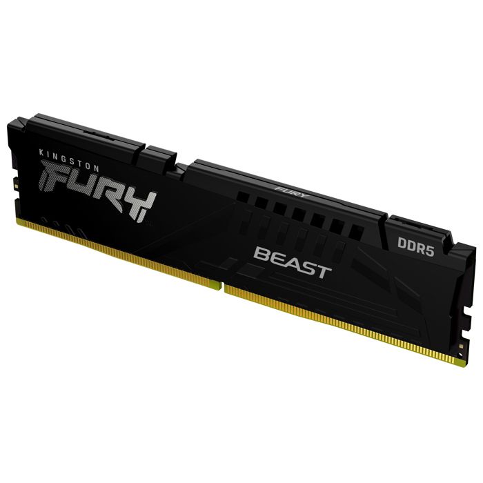 Kingston Technology Kingston FURY Beast - DDR5 - module - 16 Go - DIMM 288 broches - 6000 MHz / PC5-48000 - CL30 - 1.4 V - mémoire sans tampon - on