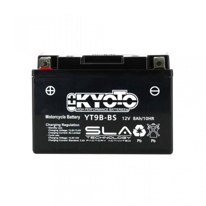 Batterie Moto Gel YT9B-BS / BYT9B-4 – Prête à L'emploi Pour Yamaha TMAX 500 (2001-2007)