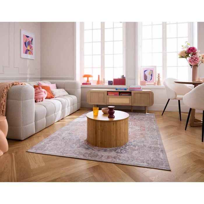 Suzano - canapé 3 places - en tissu mailles 3D - Beige
