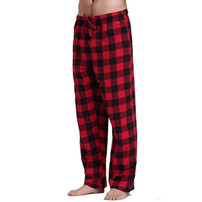 Pyjama homme on sale carreaux rouge