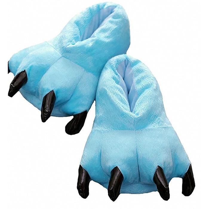 Chausson LMYXE Cosplay monstre patte en peluche Pantoufles Pieds