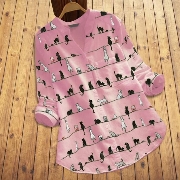 Chemisier Femme Été Col V Dentelle - 100% Coton, Manches Courtes