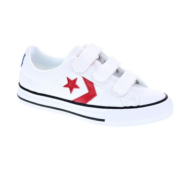 Baskets Converse Star Player Garçon Rouge Rouge Cdiscount