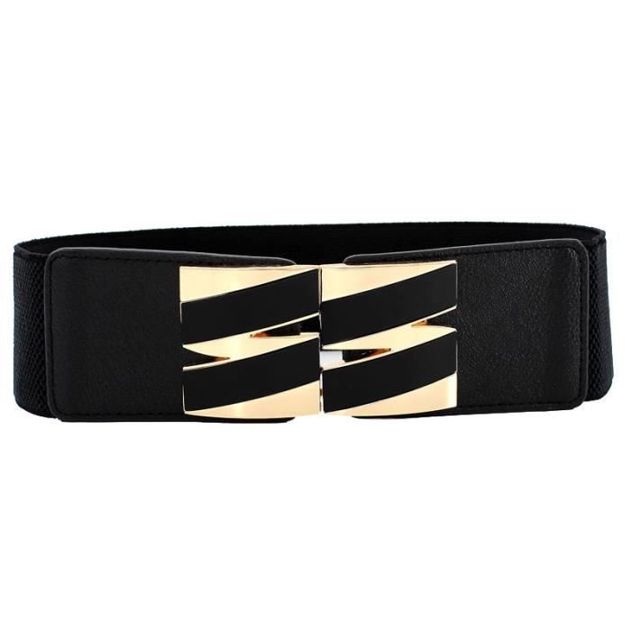 Ceinture noire elastique top