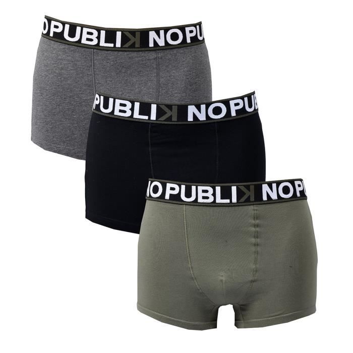 Boxer No Publik Homme Confort et Qualit en Coton Pack de 3 Boxers