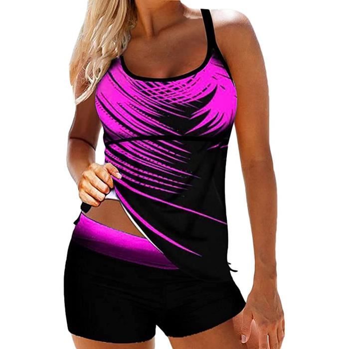 Bikini 2 Pièces Yutdeng - Bandeau Amovible, Dos Nu, Imprimé Léopard