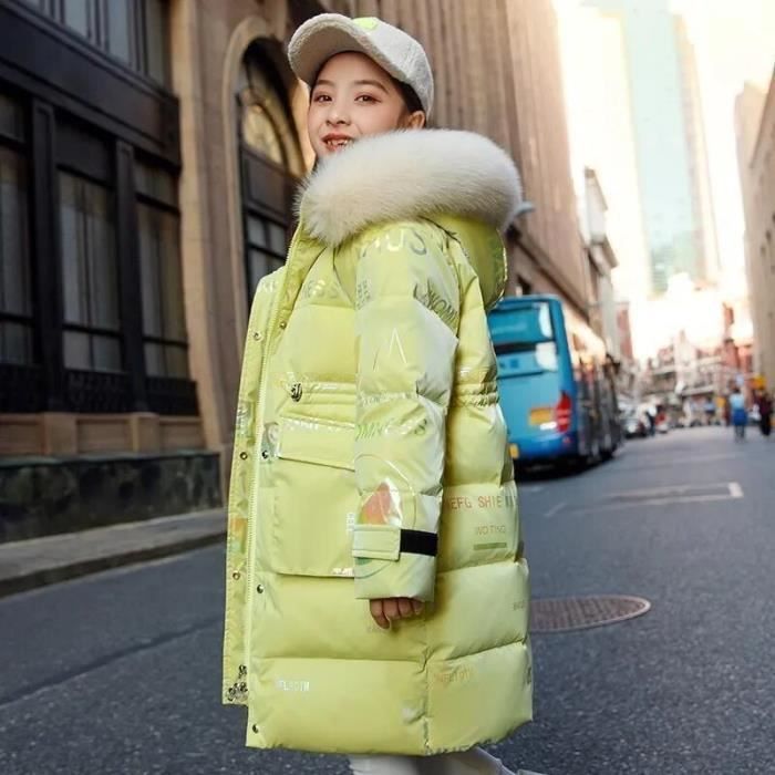 Doudoune fille jaune 2025