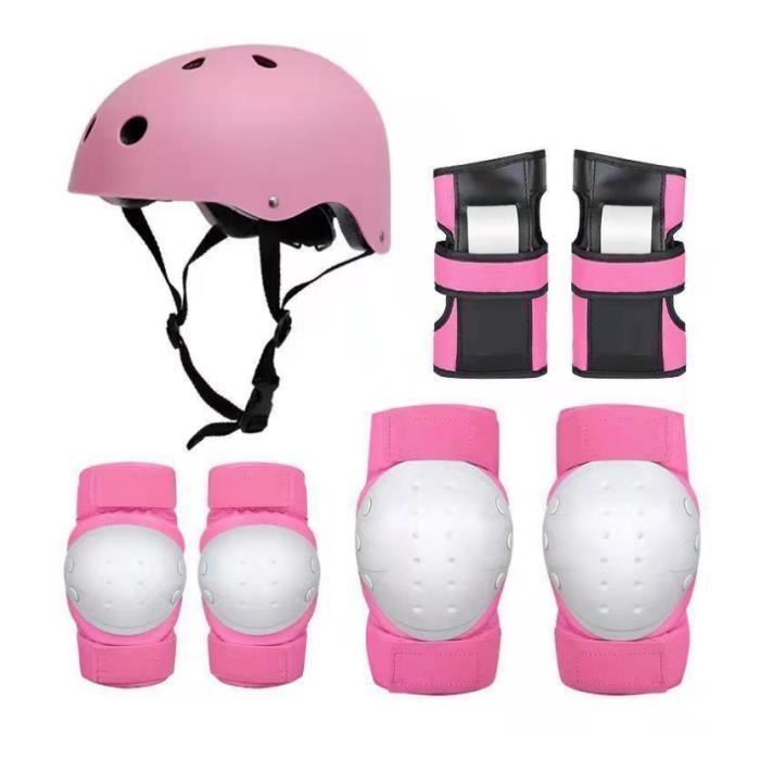 Set De Protection Enfant Licorne - Casque Et Protections Réglables 3-8 Ans Pour Vélo, Rollers, Skate Et Trottinette