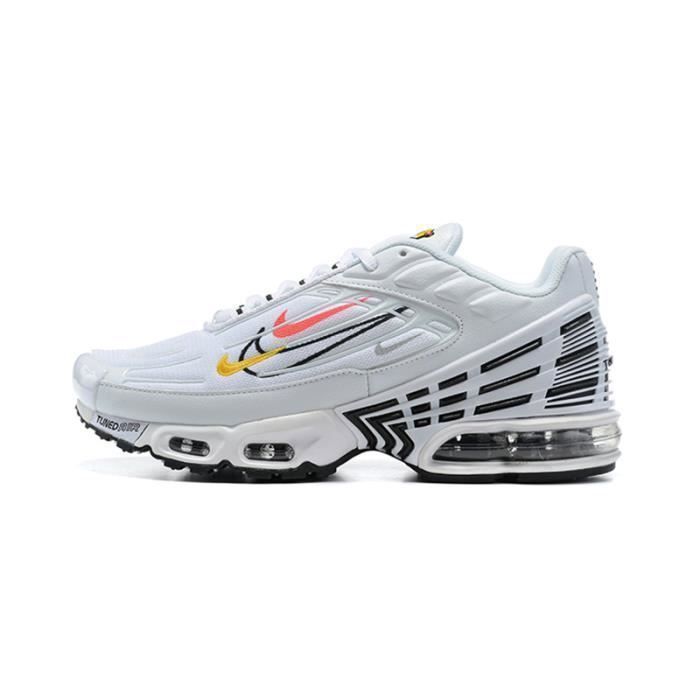 NIKE AIR MAX TN Plus 3 Chaussures de Running Homme Blanc Cdiscount Chaussures