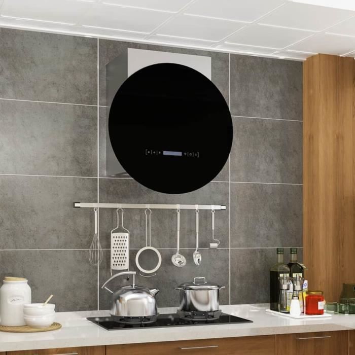 Hotte Murale Avec Ecran Tactile Lcd Et Capteur Evacuation Recyclage Hotte Aspirante 756 M H Led Argente Et Noir Achat Vente Hotte Hotte Murale Avec Ecran Tac Cdiscount