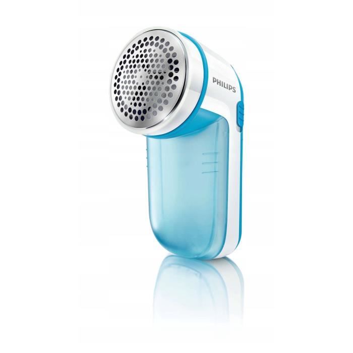 Philips Rasoir Anti-bouloche et Anti-Peluche 2 hauteurs 3 tailles de mailles piles incluses turquoise (GC026/00)