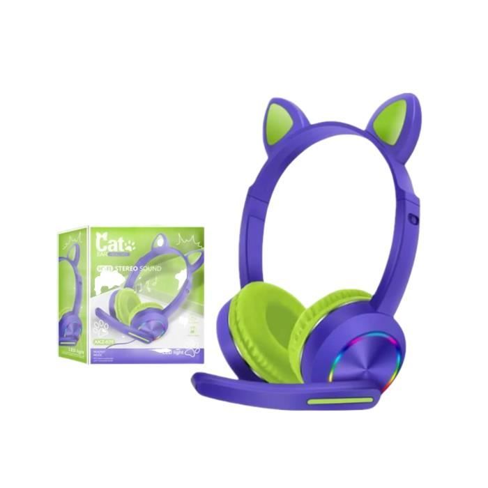 Casque audio 2-en-1 avec oreilles de chat LEXIBOOK - Bluetooth 5.0 - Rose - Pour  enfants à partir de 4 ans - Cdiscount Jeux - Jouets