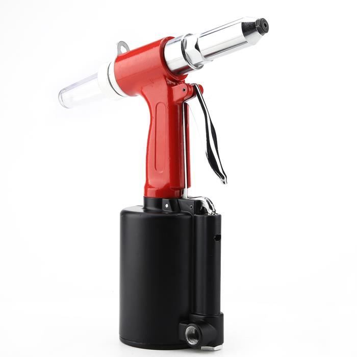 NEWTRY Pistolet à Rivets Pneumatique Hydraulique Double Puissance - Rivets Aluminium Fer Inox