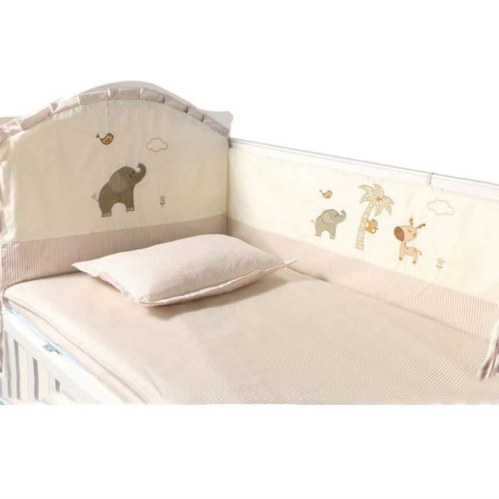 Tour de lit Rose Taille : 60 cm Housse de protection rembourr/ée pour berceau de b/éb/é Tour de lit pour b/éb/é Tour de lit pour b/éb/é