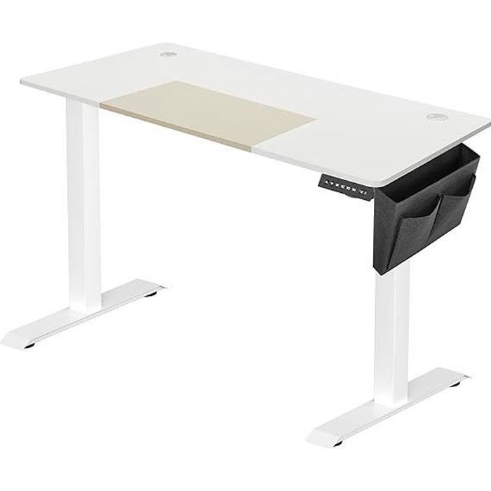 Bureau Debout électrique Réglable En Hauteur De 140 X 61 Cm Avec 2