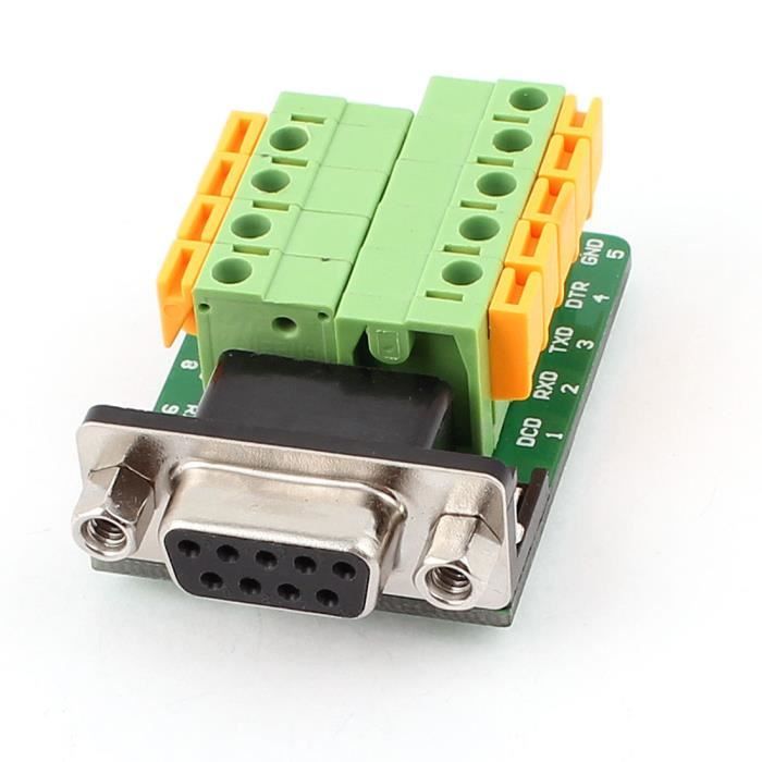 Db9 Rs232 Seriale Femelle Jack Adaptateur Plaque 9 Position Borne Connecteur Prix Pas Cher Cdiscount