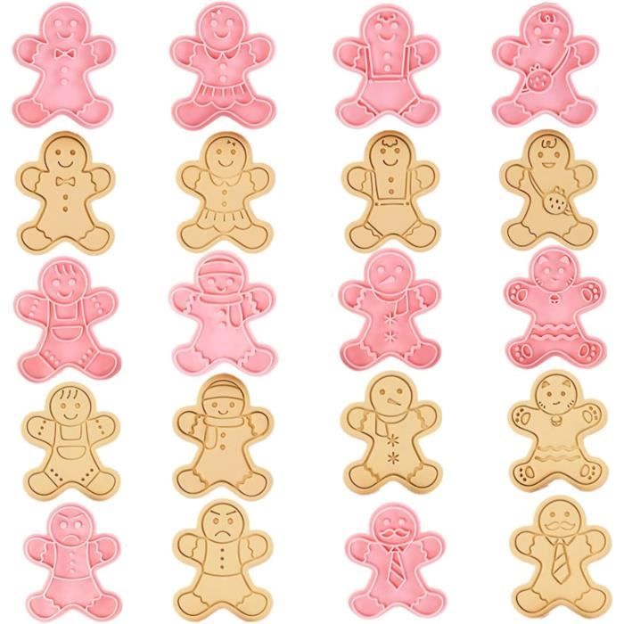 Lot 3 Emporte-Pièces Bonhomme Pain D’Épices Inox – Tailles Variées Pour Noël, Saint-Valentin & Anniversaires