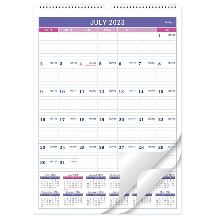 Calendrier 2022 Calendrier 2022 Mural De Janvier à Décembre30 X 42,5 Cmgrands Blocs Pour La