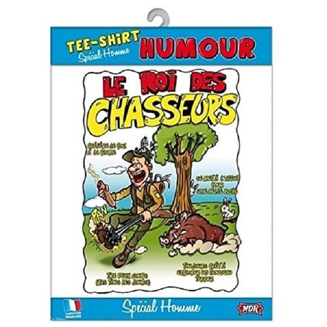 T Shirt Homme Humour Le Roi Des Chasseurs Taille L Xl Cdiscount Jeux Jouets