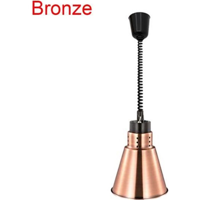 Tempsa 250w Lampe Chauffante Electrique Suspendue Cordon Retractable Pour Aliments Luminaires De Plafond Restaurant Cuisine Fronze Achat Vente Lampe Chauffante Cdiscount