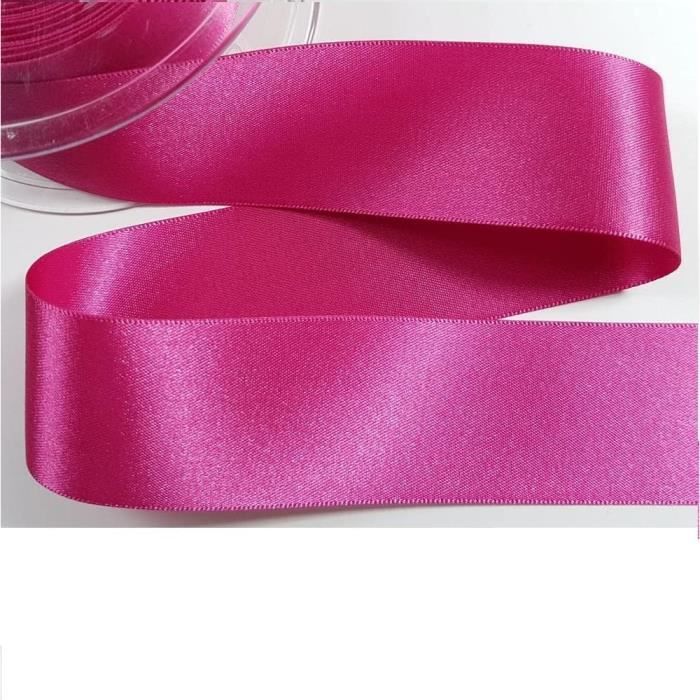 Ruban double satin Rose 25mm x 90m
