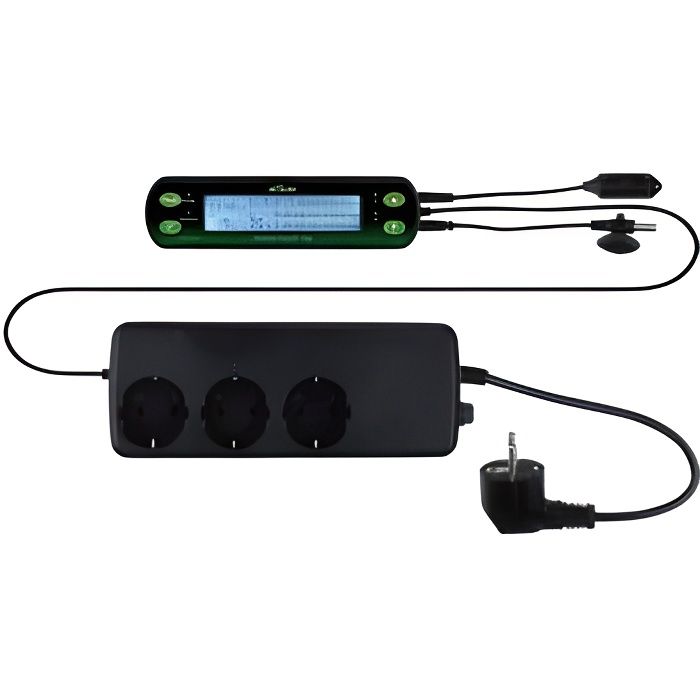 Thermostat et hygrostat - TRIXIE - Digital - Programmable - Minuterie intégrée - 2 circuits