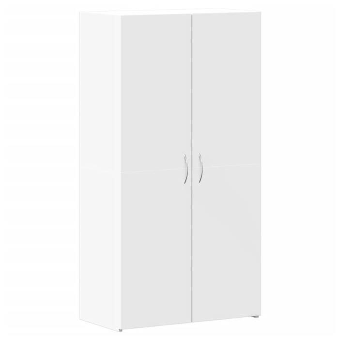 Armoire de classement - V GEBY - AF135 - Bois dingénierie - 60x32x115 cm - Blanc