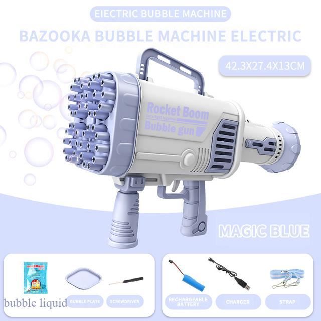 TOPJOWGA Machine à Bulles électrique Citrouille – Pistolet à Bulles Automatique, Jouet Halloween Intérieur/extérieur, Cadeau Fun Sans Dégât