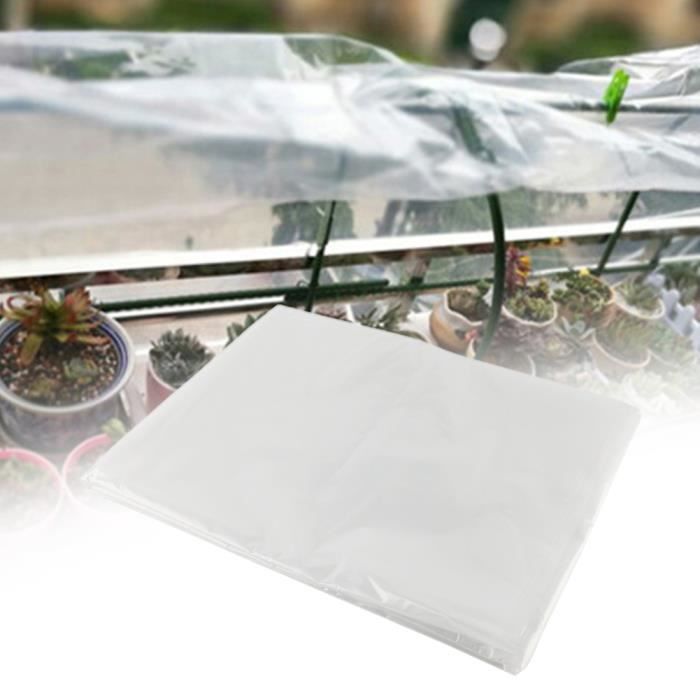Film De Serre En Polyéthylène Transparent – Indéchirable, épaisseur 0,02 Mm, Pour Tunnels Potagers, Tailles Au Choix