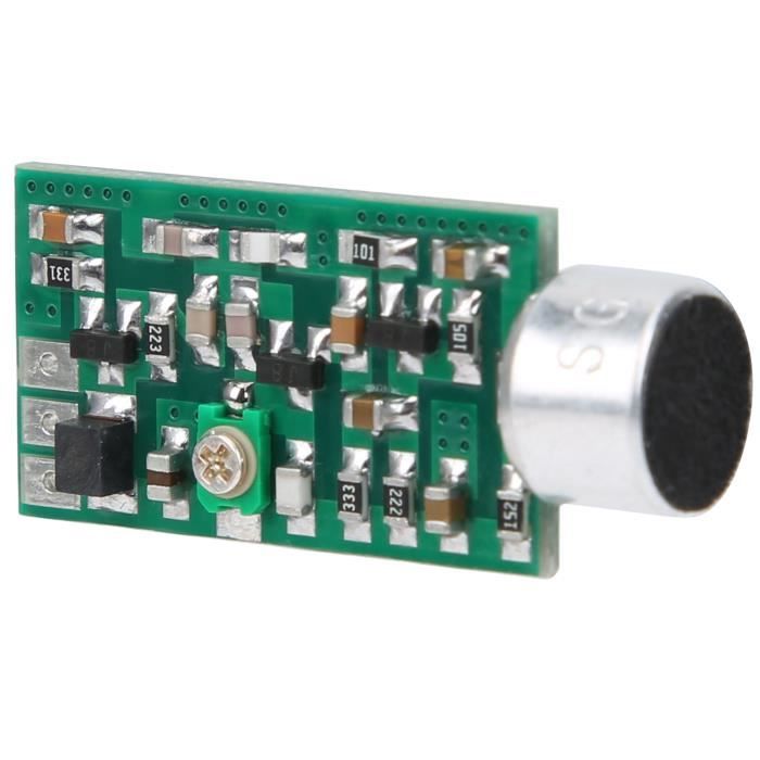 Module Prise Microphone FM Walfront - Émetteur Audio 100 MHz - Carte Micro Sans Fil