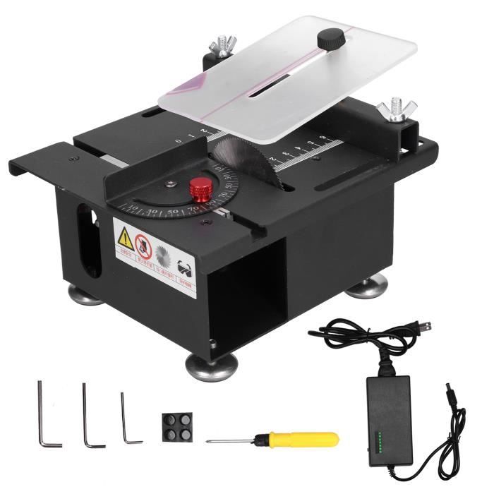 Mini Scie De Table Portable 5000 Tr/min - Pour Couper Bois, Plastique, Métal - Idéale Modélisme Et Petits Projets DIY