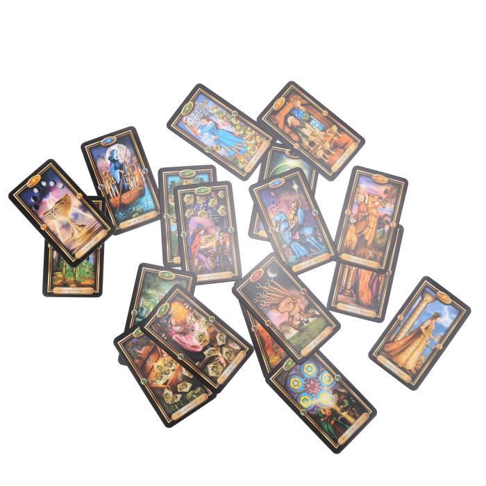 LAN Carte de Tarot de Fête Carte de Divination Destin - 78 Cartes