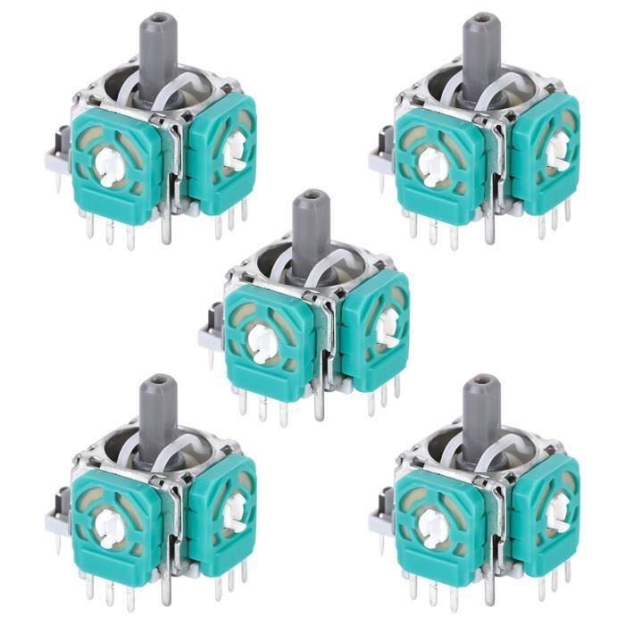 Lot De 5 Capuchons Analogiques 3D Pour Joystick Nintendo 3DS/3DSLL/3DSXL - Pièces De Rechange