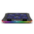 SPIRIT OF GAMER – AIRBLADE 1200 – Support PC Portable Ventilé RGB - 10’’à19‘’ -1