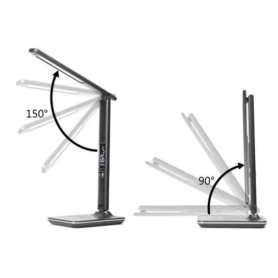 WILIT Lampe De Chevet Chargeur Sans Fil, Lampe De Table Tactile, Lampe De Bureau